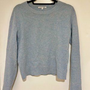 Reformation Cashmere Crew Sweater (light blue, size S)